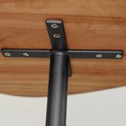 Mesa Lateral Afrodite Paleta Base De Aço Inoxidável 65cm Pret