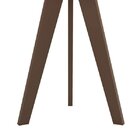 Mesa Lateral Alba Retrô Amarelo Laca E Café Para Recepção Sal