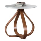 Mesa Lateral Alice 70cm Off White De Canto Sofá Sala Quarto