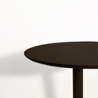 Mesa Lateral Alta Monopé De Madeira 40 Cm - Tabaco