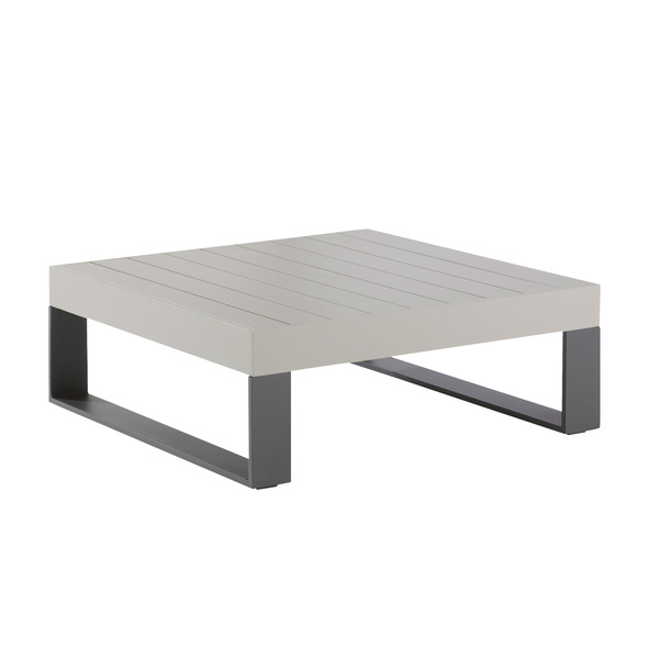 Mesa Lateral Alumínio Las Vegas 91x91cm Cinza Naterial