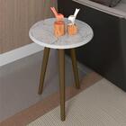 Mesa Lateral Amarante Marmorizada Carrara