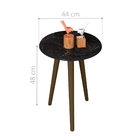 Mesa Lateral Amarante Marmorizada Nero