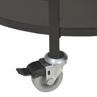 Mesa Lateral Aparador Redondo Carrinho Lia Para Sala E Cozinh