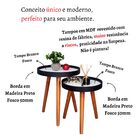 Mesa Lateral Apoio Kit Canto Conjunto Retro Pequena Rustico A