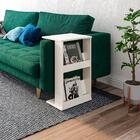 Mesa Lateral Apoio Para Notebook Sofá Cama Quick Off White