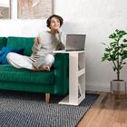 Mesa Lateral Apoio Para Notebook Sofá Cama Quick Off White