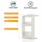 Mesa Lateral Apoio Para Notebook Sofá Cama Quick Off White