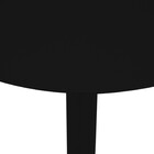 Mesa Lateral Apoio Redonda Wing Baixa Preto