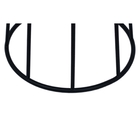 Mesa Lateral Apoio Urano Redonda Ø 35cm Metal Moderno - Preto