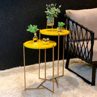 Mesa Lateral Áquila Dourada (tampo Amarelo)