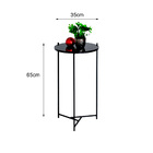 Mesa Lateral Aquila Uni Dourado (off/d/2041) - Tampo Preto Fe