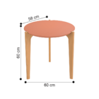 Mesa Lateral Arredondada Spanzia Luanda Freijó
