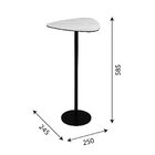 Mesa Lateral Aurora Alta Nogueira/preto