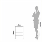 Mesa Lateral Auxiliar Industrial 100% Mdf Freijó/off White