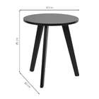 Mesa Lateral Baixa Tóquio Preta