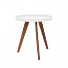 Mesa Lateral Band Espresso Móveis Branco/mel