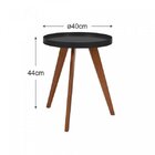 Mesa Lateral Band Espresso Móveis Preto/mel