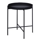 Mesa Lateral Bandeja Sofá Cama Redonda 40x50cm Média Collie P