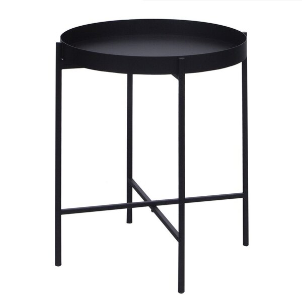 Mesa Lateral Bandeja Sofá Cama Redonda 40x50cm Média Collie P