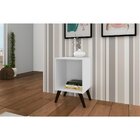 Mesa Lateral Bhima Branco Gelo