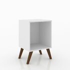 Mesa Lateral Bhima Branco Gelo