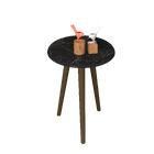 Mesa Lateral Brilhante Nero – Bechara Móveis