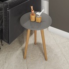 Mesa Lateral Brilhante Titanium - Bechara Móveis