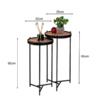 Mesa Lateral Canto Ambiente Casa Sala Estar Conjunto Apoio So