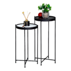 Mesa Lateral Canto Kit Apoio Mesinha Moderna Conjunto Pequena