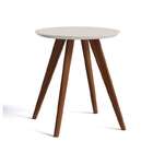 Mesa Lateral Catherine Redonda Off White