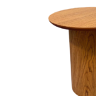 Mesa Lateral Cilíndrica 31cm Freijó