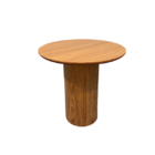 Mesa Lateral Cilíndrica 41cm Freijó