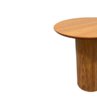 Mesa Lateral Cilíndrica 41cm Freijó