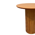 Mesa Lateral Cilíndrica 51cm Freijó