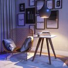 Mesa Lateral Classic Quadrada Branco Acetinado - Imcal Móveis