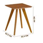 Mesa Lateral Classic Quadrada Freijo