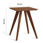 Mesa Lateral Classic Quadrada Freijo