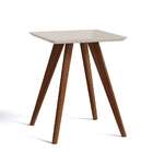 Mesa Lateral Classic Quadrada Off White