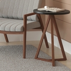 Mesa Lateral Clássica Preto Amêndoa