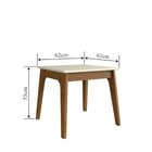 Mesa Lateral Club Artemobili Bege/garapa