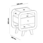 Mesa Lateral Com 1 Gaveta E Portas Usb Multimóveis Cr45304