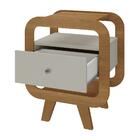 Mesa Lateral Com 1 Gaveta E Portas Usb Multimóveis Cr45304