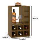 Mesa Lateral Com Adega Bar Aparador Compacta Malbec
