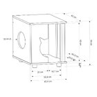 Mesa Lateral Com Arranhador E Espaço Pet Persa Olivar Freijó/