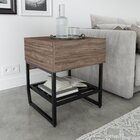 Mesa Lateral Com Gaveta Estilo Industrial Concept Cabecasa Ma