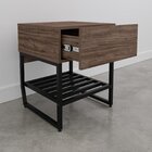 Mesa Lateral Com Gaveta Estilo Industrial Concept Cabecasa Ma