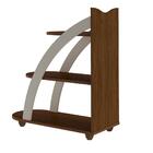 Mesa Lateral Com Prateleiras Multimóveis Cr45123