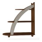 Mesa Lateral Com Prateleiras Multimóveis Cr45123