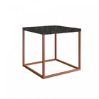 Mesa Lateral Cube Média Industrial Artesano Marquina/cobre
